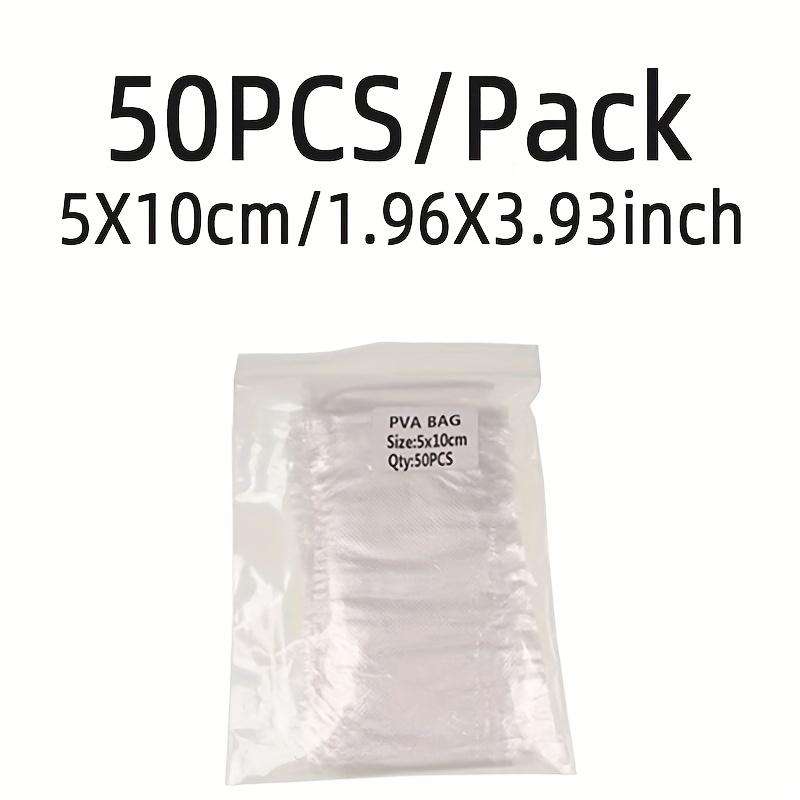 50pcs PVA Bags Carp Fishing Bait Material Carp Fishing Tackle Feeder Bag