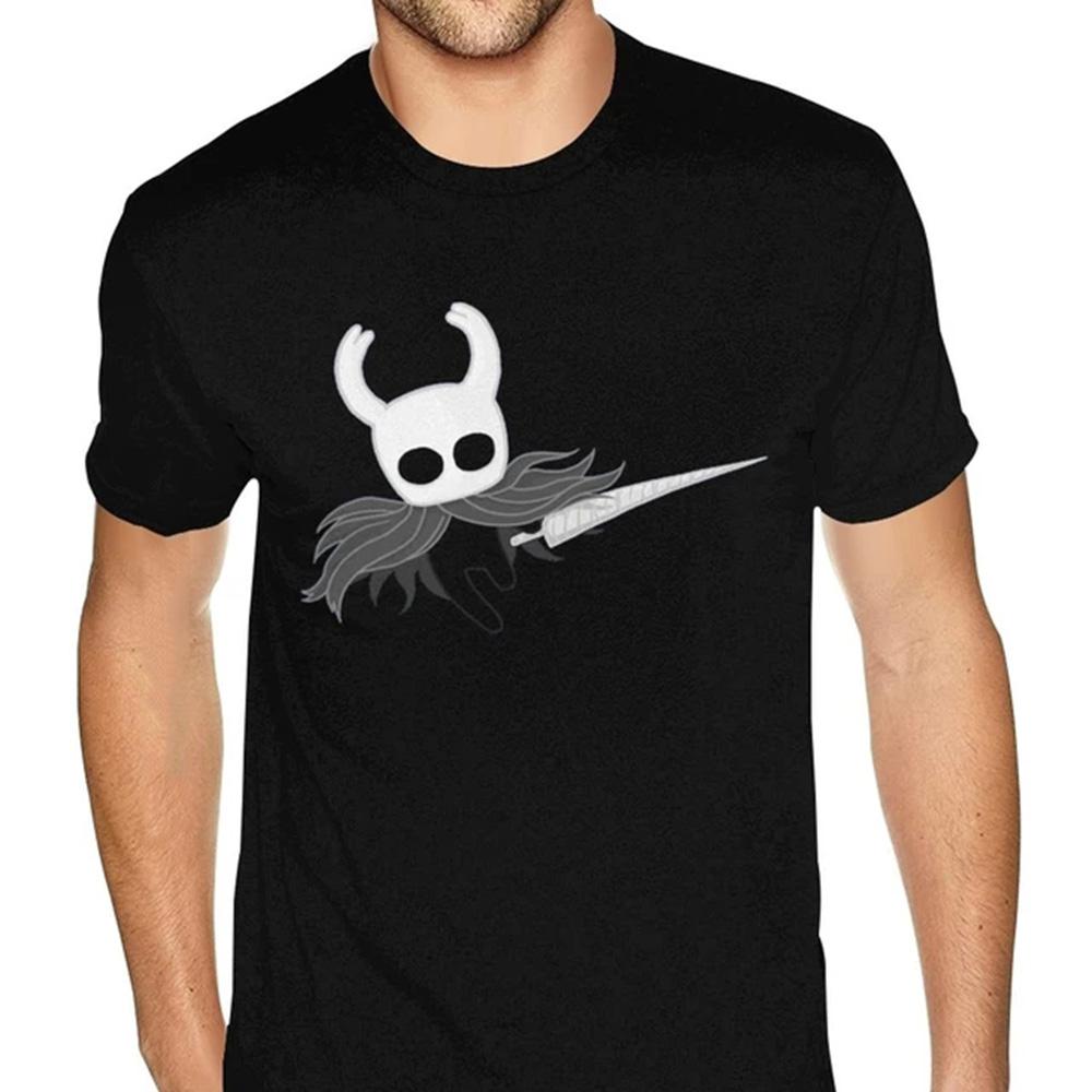 Hollow Knight Смешная Игра Классическая Графическая Футболка Мужская Аниме Графическая Футболка Хип-Хоп Принт Футболка Дышащая и Удобная