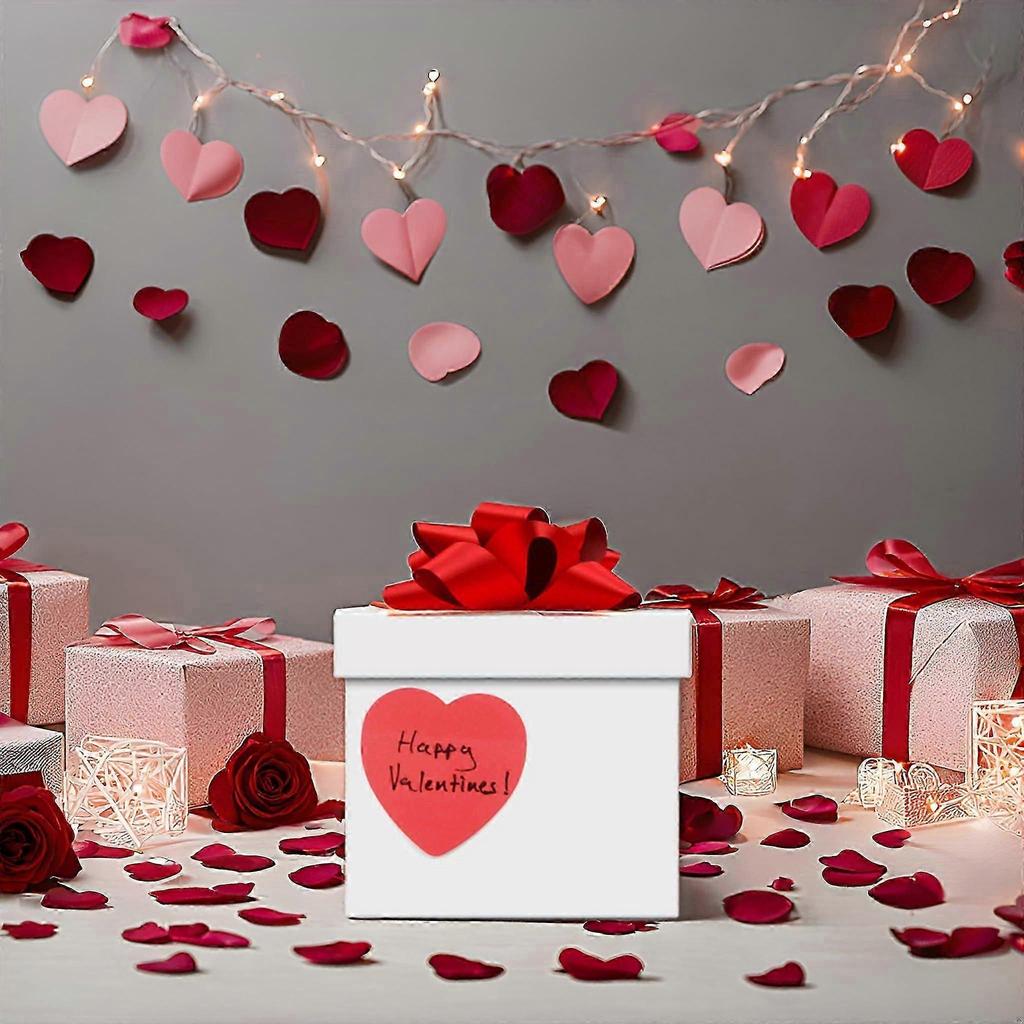 Book of 4 red heart-shaped sticky notes | Perfect for anniversaries, birthdays, Valentine's Day | 100 per book - 76x76 mm (3" x 3")