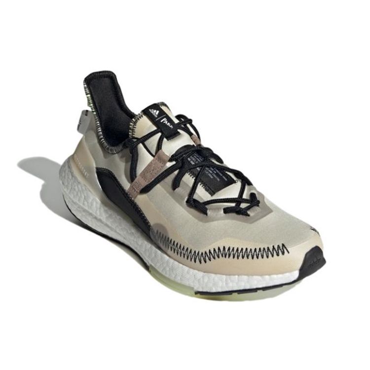 Parley x adidas UltraBoost 21 Orbit Grey Chalky Brown Унисекс Кроссовки Почти-Лаймовый GX1245