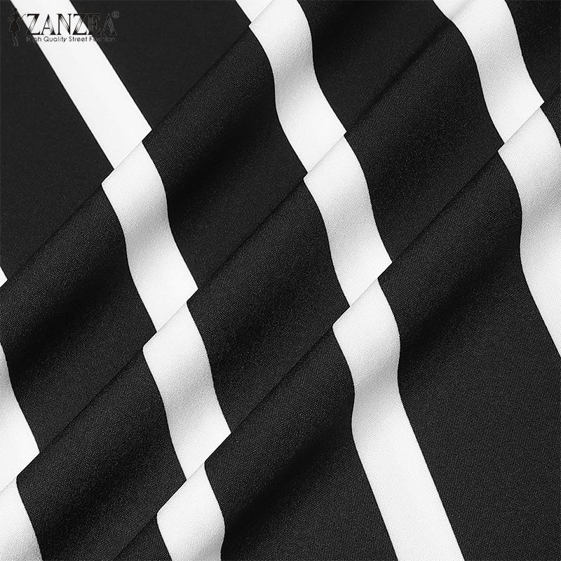 ZANZEA Женские повседневные свободные длинные юбки в полоску