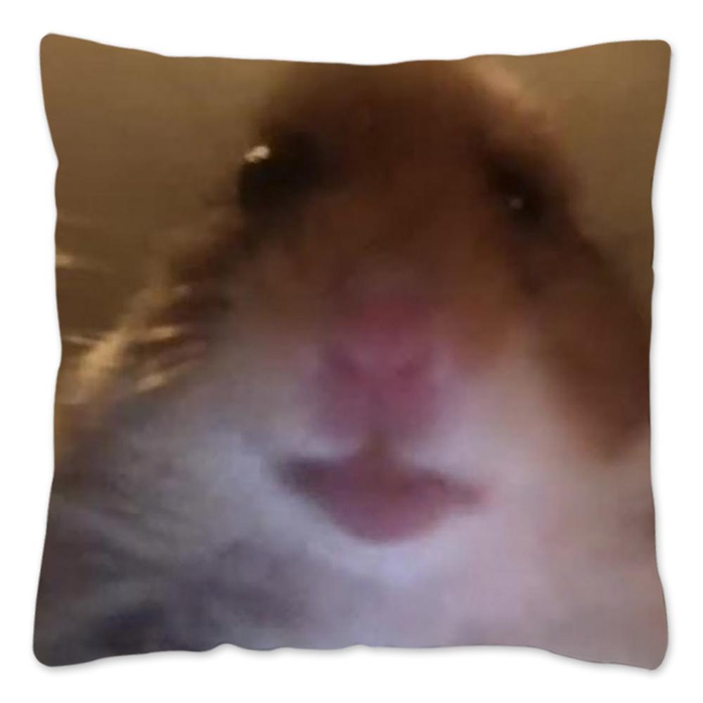 Забавный чехол для подушки с изображением хомяка, домашний декор, чехол для подушки из полиэстера для дивана, автомобиля, милая наволочка, Cojines Decorativos Para Sofá