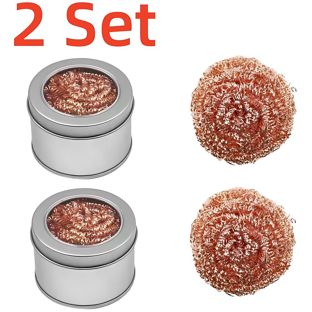 Очиститель жала паяльника с латунной проволочной губкой, не требующий воды Очиститель олова Латунная проволочная губка Шарики Инструменты для чистки Ручной инструмент