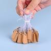 100Pcs/Lot Blank Price Label Tags With String Rectangular Kraft Paper Lable Jewelry Price Display Cards Promotion Label for Sale