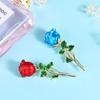 Flower Hollow Pearl Crystal Women Rose Brooches Korean Enamel Pin Backpack Decoration Badges Pin