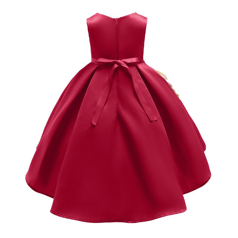 Vestidos Infantil, детская одежда, платье красавицы принцессы для девочек, свадебное платье в полоску, Vetement Fille, детские платья для выпускного вечера, платья для девочек