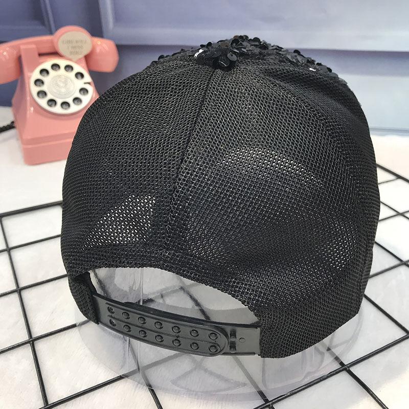 Модная блестящая сетчатая дышащая бейсболка с конским хвостом для женщин и девочек, летние спортивные шляпы от солнца на открытом воздухе, блестящие блестки, хип-хоп кепки