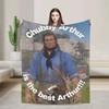 Плед Arthur Morgan Винтажный Киношный Супер Мягкий Плюшевый Новинка для Дома Улицы Кемпинга Фланелевая Покрывало на Кровать