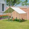 With Ladder: Chicken Coop 3x2m incl. Safety Lock, Waterproof UV Cover & Reinforced 1mm Tubes. Ideal for Chickens, Pigeons, Ducks.