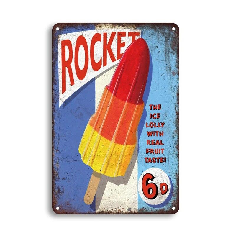 Hot Dogs Burgers Pizza Metal Signs Vintage Posters Kitchen Wall Decoration Tin Sign Bar Home Decor Metal Plaques Art Painting