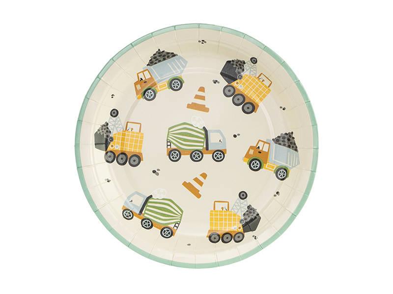 Construction Vehicle Plates, 18 , (1 Pack / 6 Pcs.)