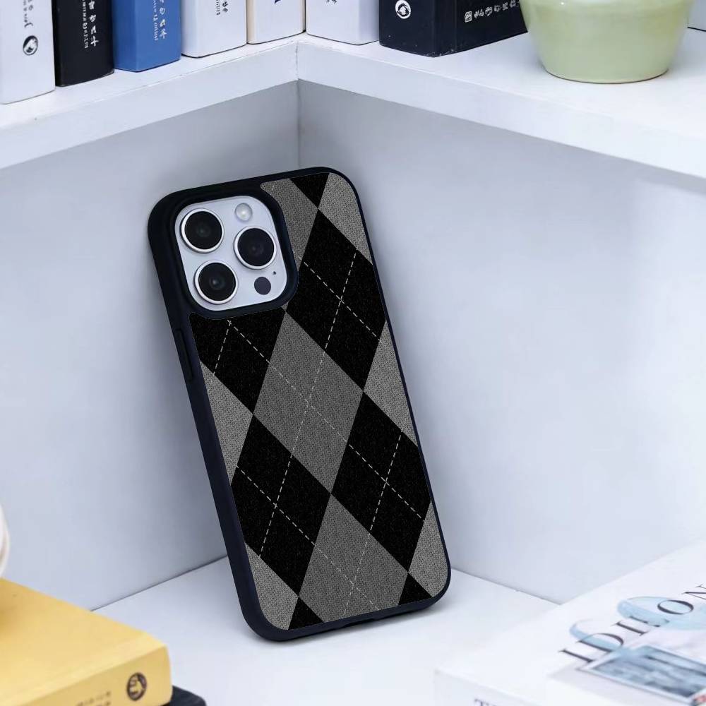 Бордовый с белой полоской Чехол для телефона Для iPhone 17, 16, 15, 14, 13 Plus, Pro Max Магнитный Для Magsafe Беспроводная зарядка