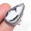 Zebra Jasper Gemstone 925 Sterling Silver Jewelry Ring Size 9