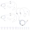 3Set Mobile Phone Air Conduit Earphone Headphone Headset Line Control Type Equipment