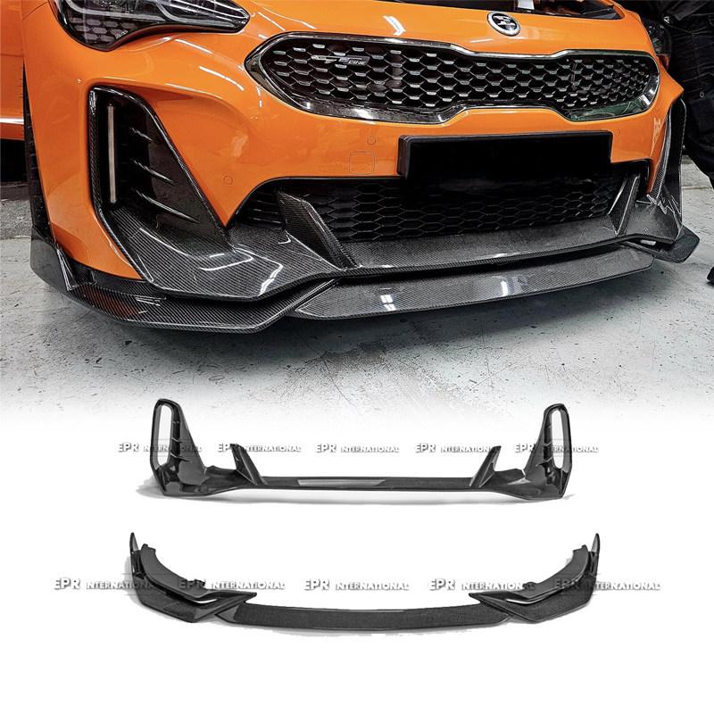 Kia Stinger Карбоновый Передний Сплиттер Бампера SW Комплект