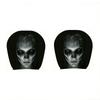 2PCS Full Coverage Ghost Car Pillowcase Stain-Proof Seat Headrest Protectors  Family Road Trips