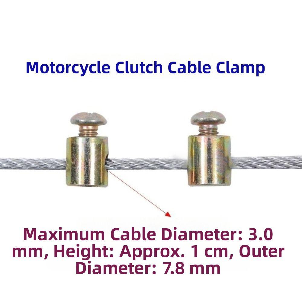 10PCS Cable Fixing Bolt Motorcycle Throttle Cable Clamp Wire Rope Clip Bicycle Accessories