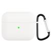Подходит для AirPods 3 силиконовый однотонный чехол с пряжкой для наушников противоударный нескользящий защитный чехол портативный мягкий чехол
