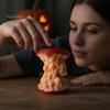Креативная скульптура из смолы, 3D-печатные яблоки, фигурка черепа, жуткий скелет, художественная поделка, коллекционная скульптура, Хэллоуин, готический декор для рабочего стола,