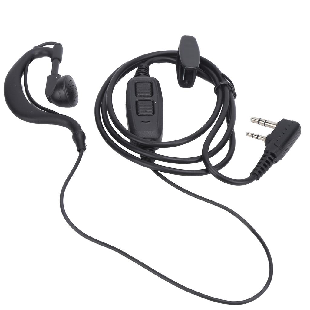 Walkie Talkie Earpiece Dual PTT Headset with Earplug Sleeve for BAOFENG UV?82 UV?82L UV?89 UV8D