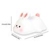 Rechargeable Rabbit Silicone Night Light Tap Control Bedside Decor Light  Children Toy