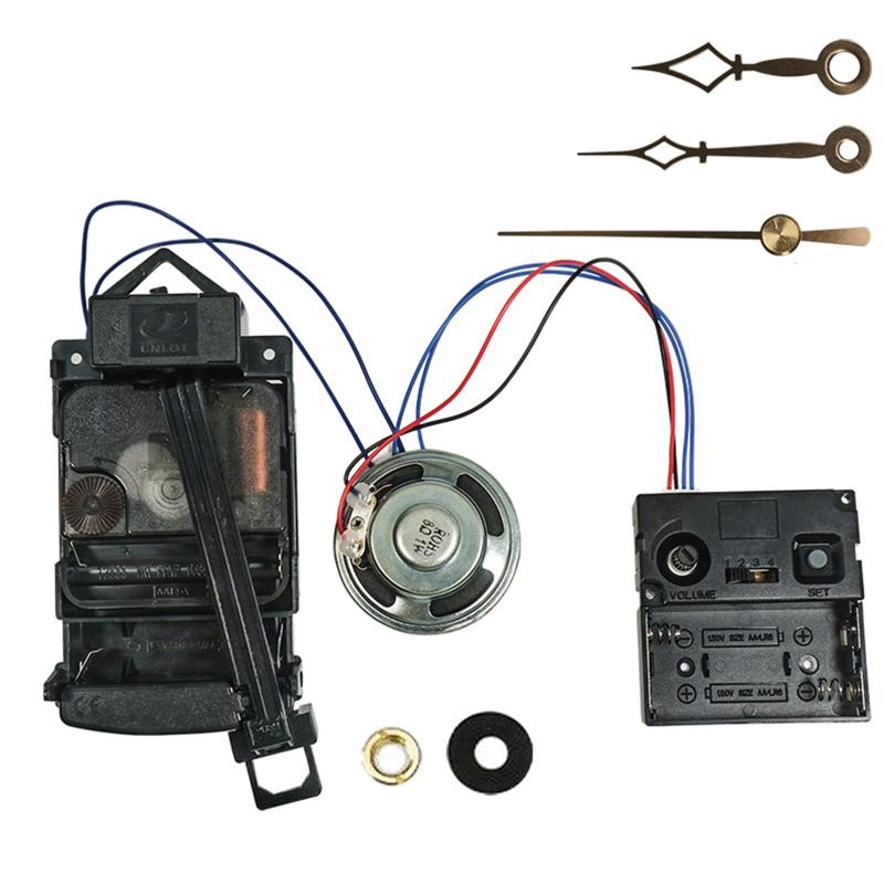 1 комплект, комплект для настенных часов, набор для ремонта часов, винтажные часы, сделай сам, кварцевый механизм, указатели, музыкальная шкатулка, вал 17 мм