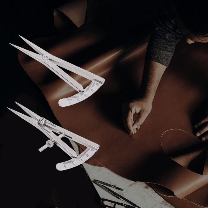 Stainless Steel Leather Wing Divider With Ergonomic Handle for Accurate Crafting Projects