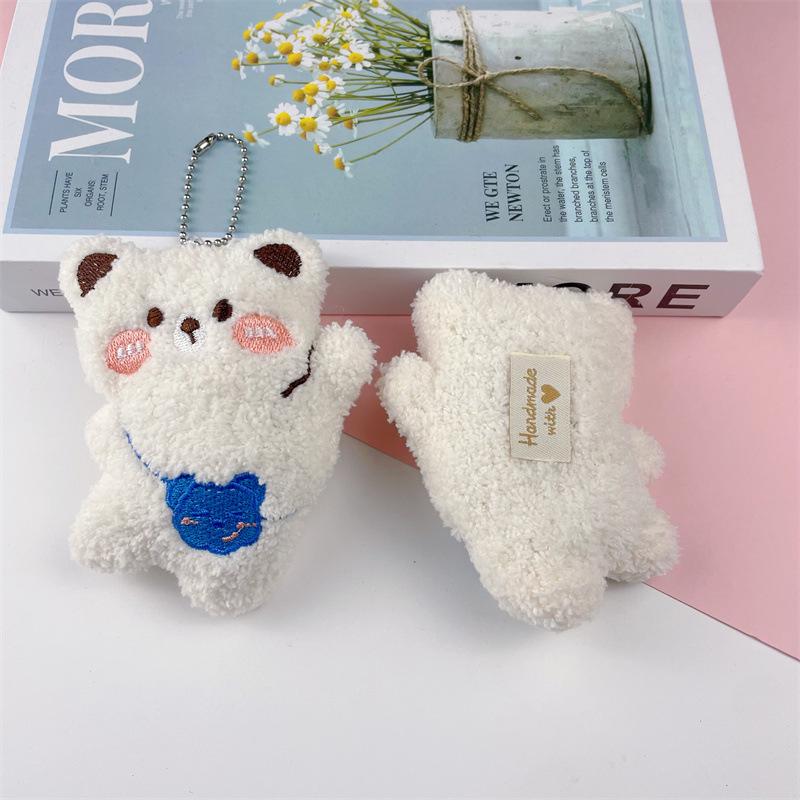 Плюшевый медведь брошь-подвеска для сумки, шарфа, одежды - милый мультяшный дизайн