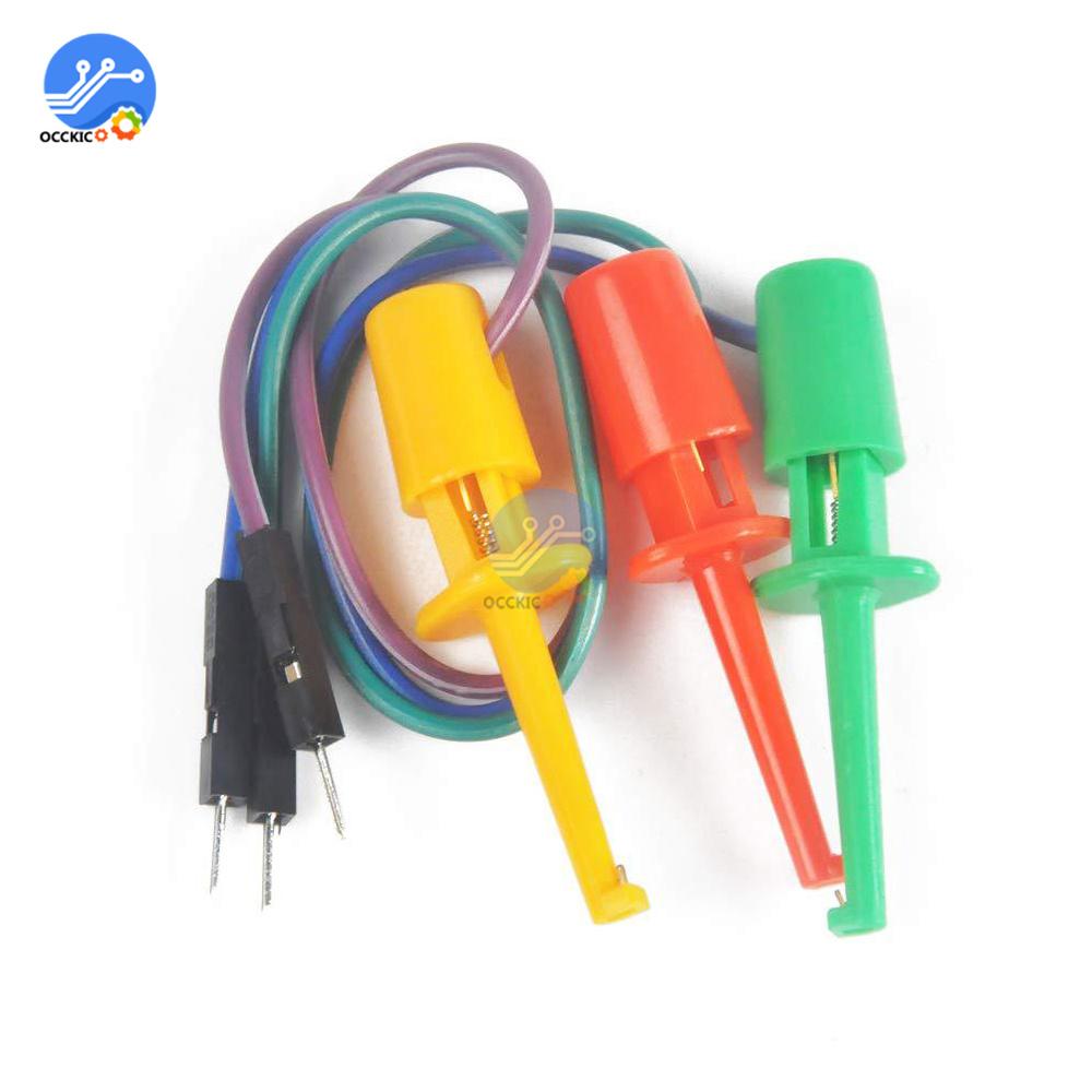 Test Hook With Male Head DuPont Line Transistor Tester Test Hook For Electrical Test Work Hook Type Test Clip Instrumentation