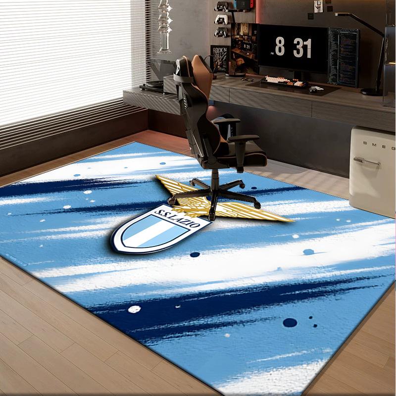 1PC rug Lazio Football Club Emblem Carpet, Chair Rug,Area Rug for Office Bedroom living rooms bedroom, Doormat decor Christmas fan gifts