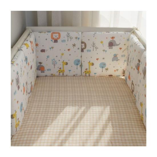 6 шт. подкладок в кроватку для прорезывания зубов 11,8” x 11,8” противоударный бампер для детской кроватки