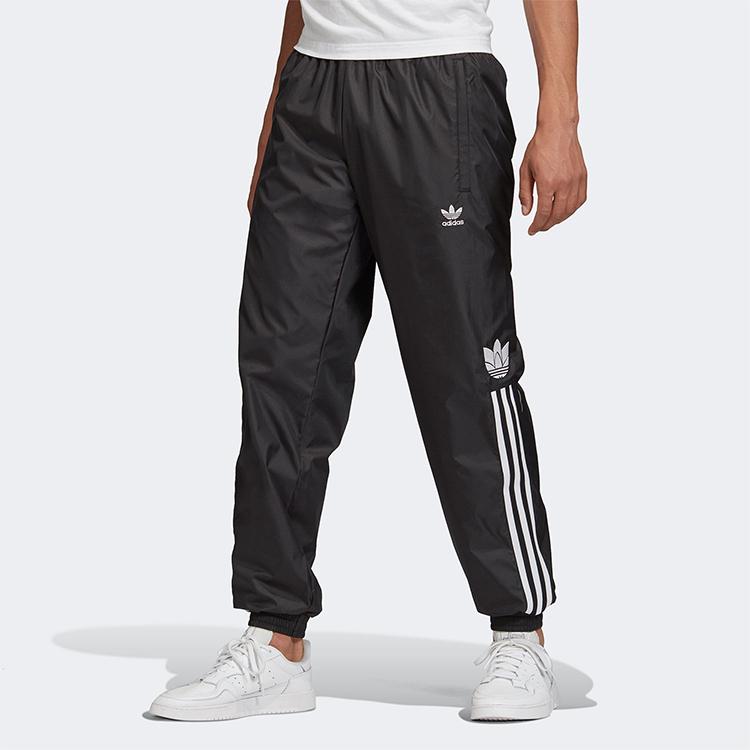 adidas Оригинальные повседневные спортивные брюки с тремя полосками и трилистником, мужские брюки черного цвета GN5944