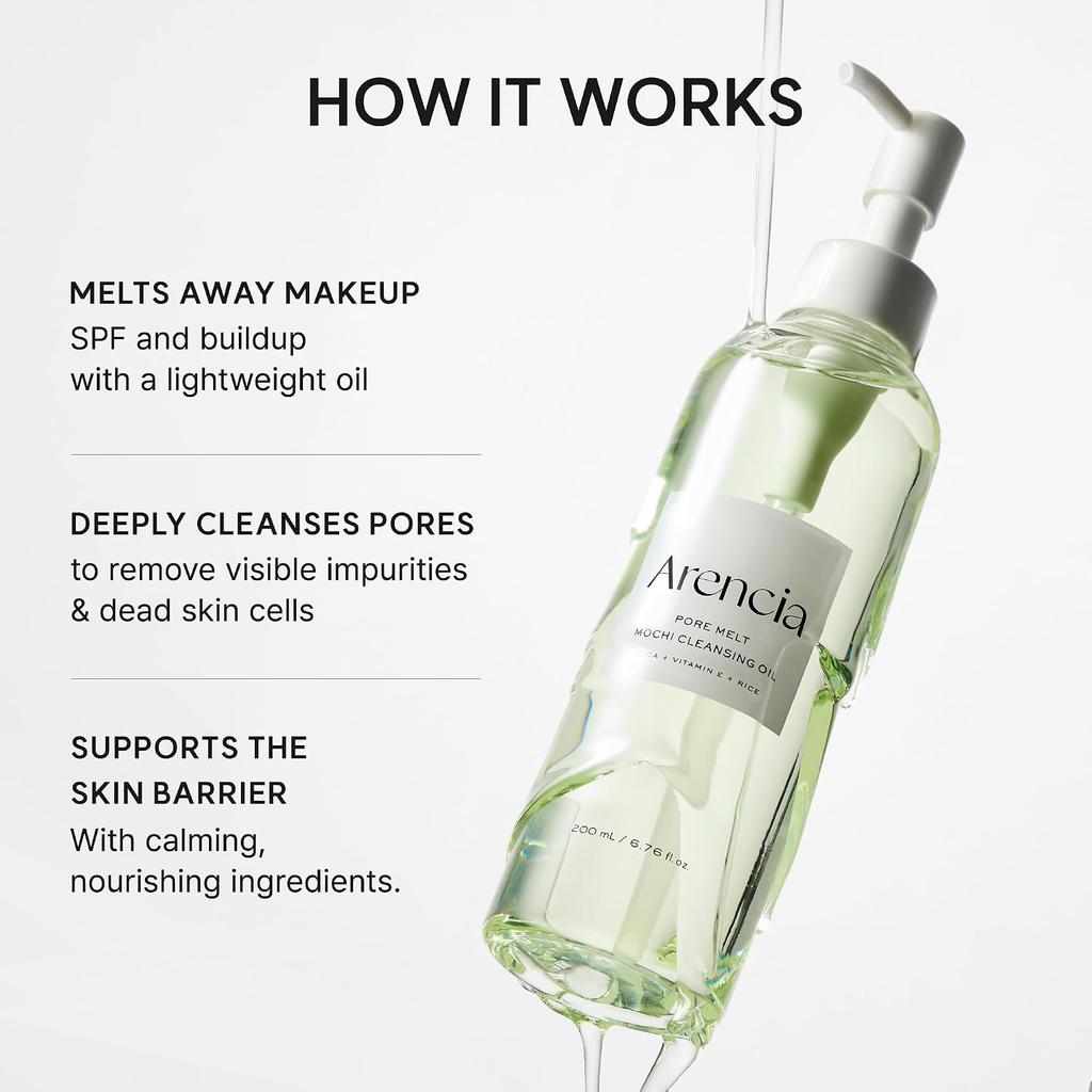 ARENCIA Pore Melt Mochi Makeup-Removing Cleansing Oil 200ml