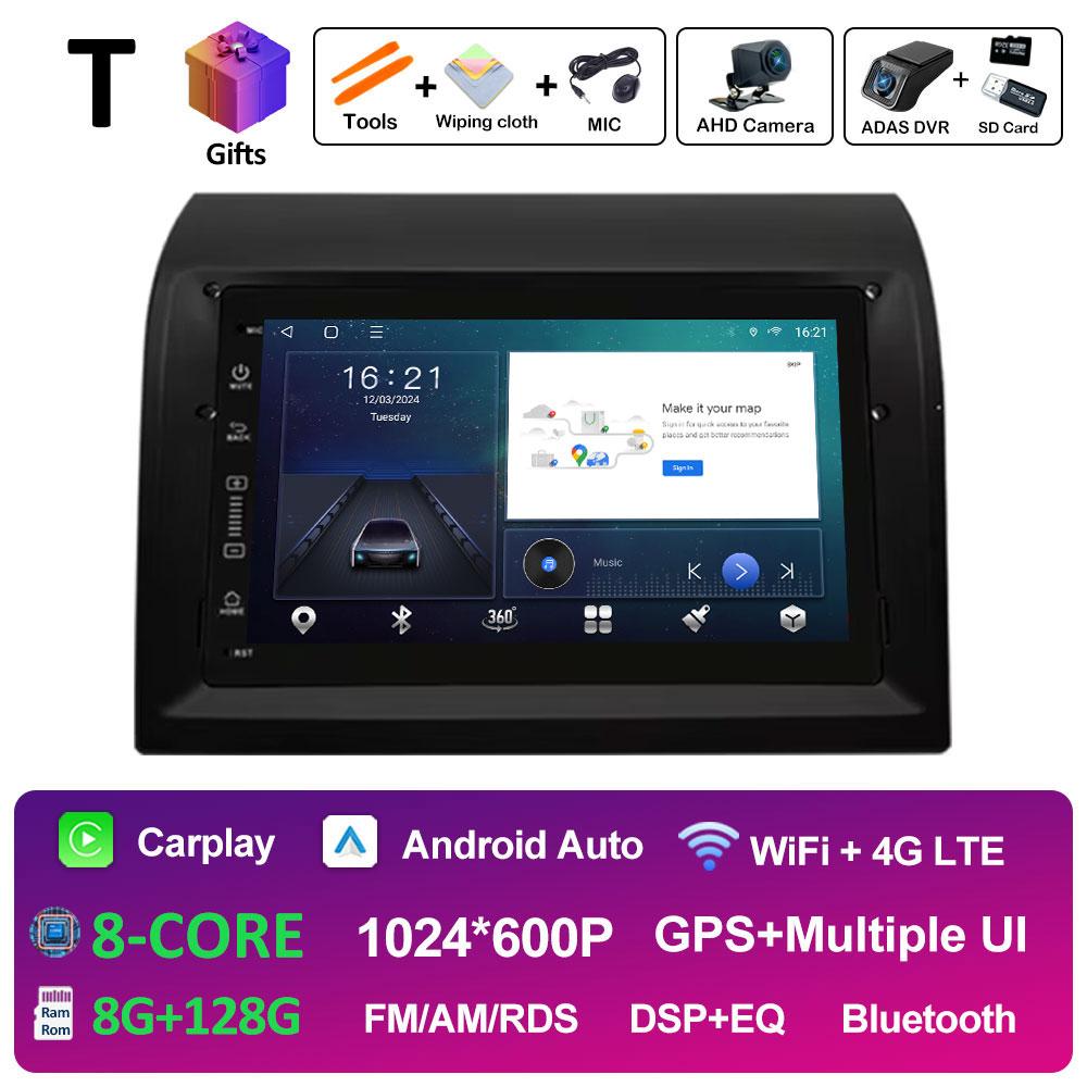 7-дюймовый Android Автомагнитола Видео Мультимедийный Плеер Для Fiat Ducato 2006 2007 2008 2009 - 2016 Беспроводной Carplay Bluetooth Головное Устройство