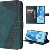 Protective Case - BOOLING - for Samsung Galaxy A53 5G - Shockproof - PU Leather and TPU - Checkered Green
