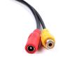 Car Backup Reverse Camera 4-Pin Male To CVBS RCA Female Connector Wire Harness Back Up Camera Wire Female CVBS Signal Adapter