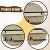 Key Holder Wall Mount Shelf Mail Organizer Tray Hooks for Bathroom Office