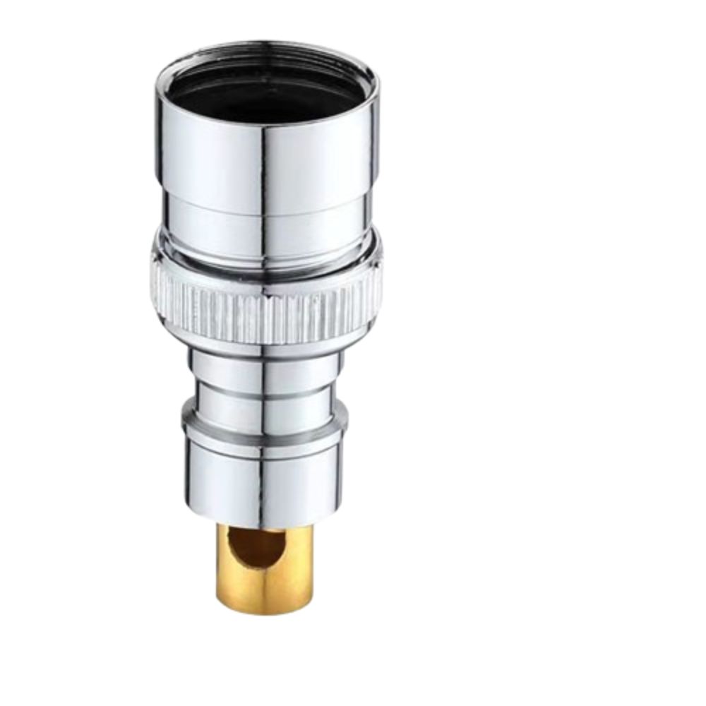 Copper Automatic Water Stop Nozzle Screw Joint Anti-fall Off Washing Machine Faucet Adapter Quick Opening Electroplate