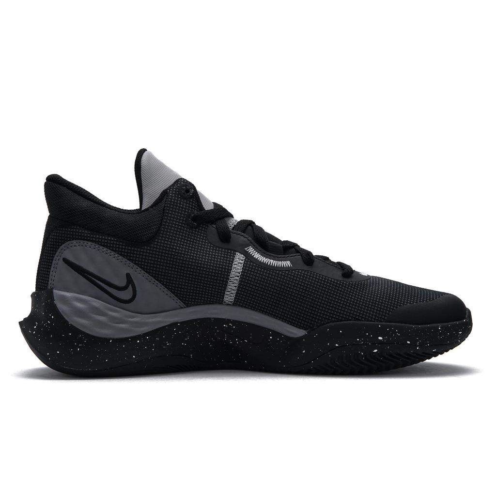 Nike Renew Elevate 3 Mercury Mid top Basketball Shoes Men's Black White DD9304-002(Team645-)