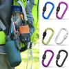 1 шт. Кемпинговая пряжка для скалолазания, карабин, крюк, инструмент с винтовым замком, наружная застежка, алюминиевое D-образное кольцо