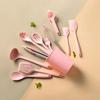 11pcs/set Silicone Turner Soup Spoon Spatula Brush Scraper Pasta Server Egg Beater Kitchen Cooking Tools Kitchenware