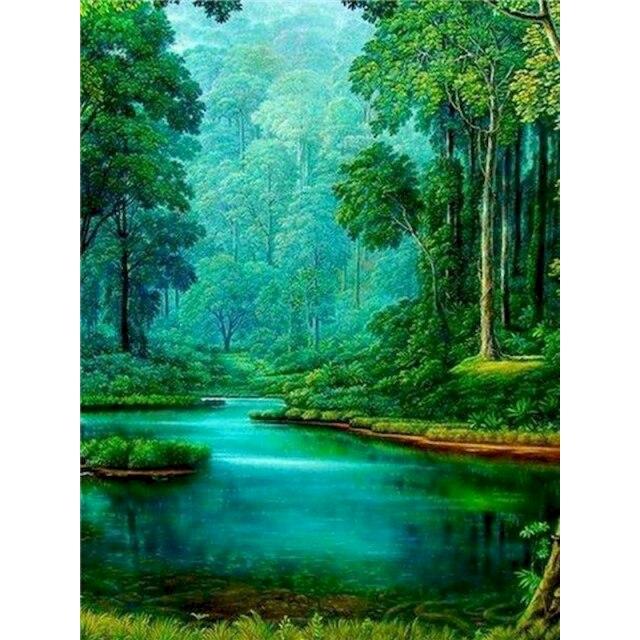 40x50 см Diy картина маслом по номерам садовая живопись по номерам взрослые пейзаж ручная роспись домашний декор подарок настенное искусство