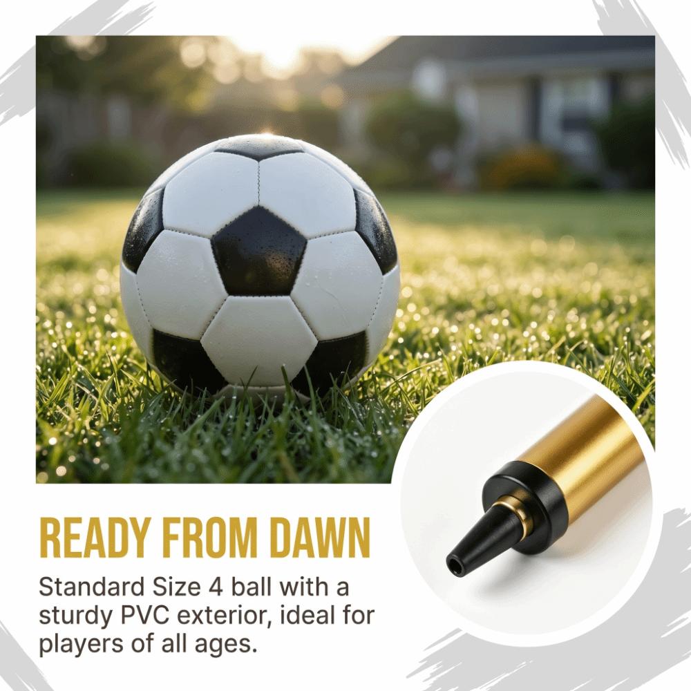 3pcs Black White Pattern Football Stitched Panels Training Ball Soccer Ball Youth Play
