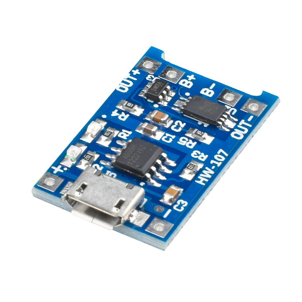 5 шт. Плата зарядного устройства для литиевых батарей 18650 BMS 5V 1A Мини/Микро USB TYPE C Зарядка питания С функциями защиты