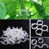 50/100Pcs Clear Hanging Plastic Vegetables Plant Vine Clips Clamp Gardening Tool