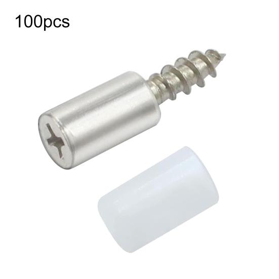 20/50/100 шт. Саморезы, опорные штифты для ламината, самосверлящие полочные штифты с нескользящей втулкой для мебели, книжного шкафа, гардероба