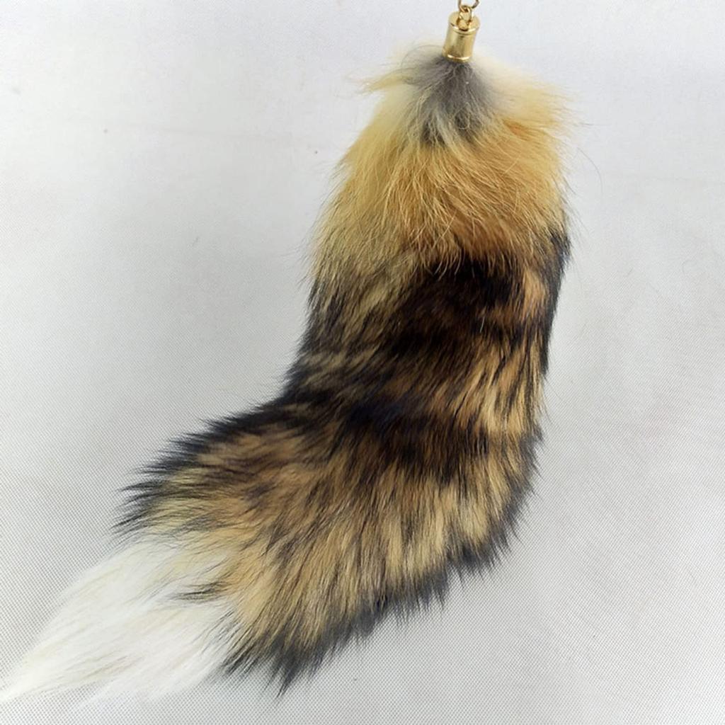 Plush Tail Keychain Role Play Toy Costume Keychain