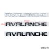 Suitable for Chevrolet GMC AVALANCH  modification, electroplated ABS car label, trunk label decoration car sticker emblem