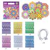 Halloween DIY Mosaic Sticker Art Kit for Kids Mirror Craft Set CPC Certified Party Favors