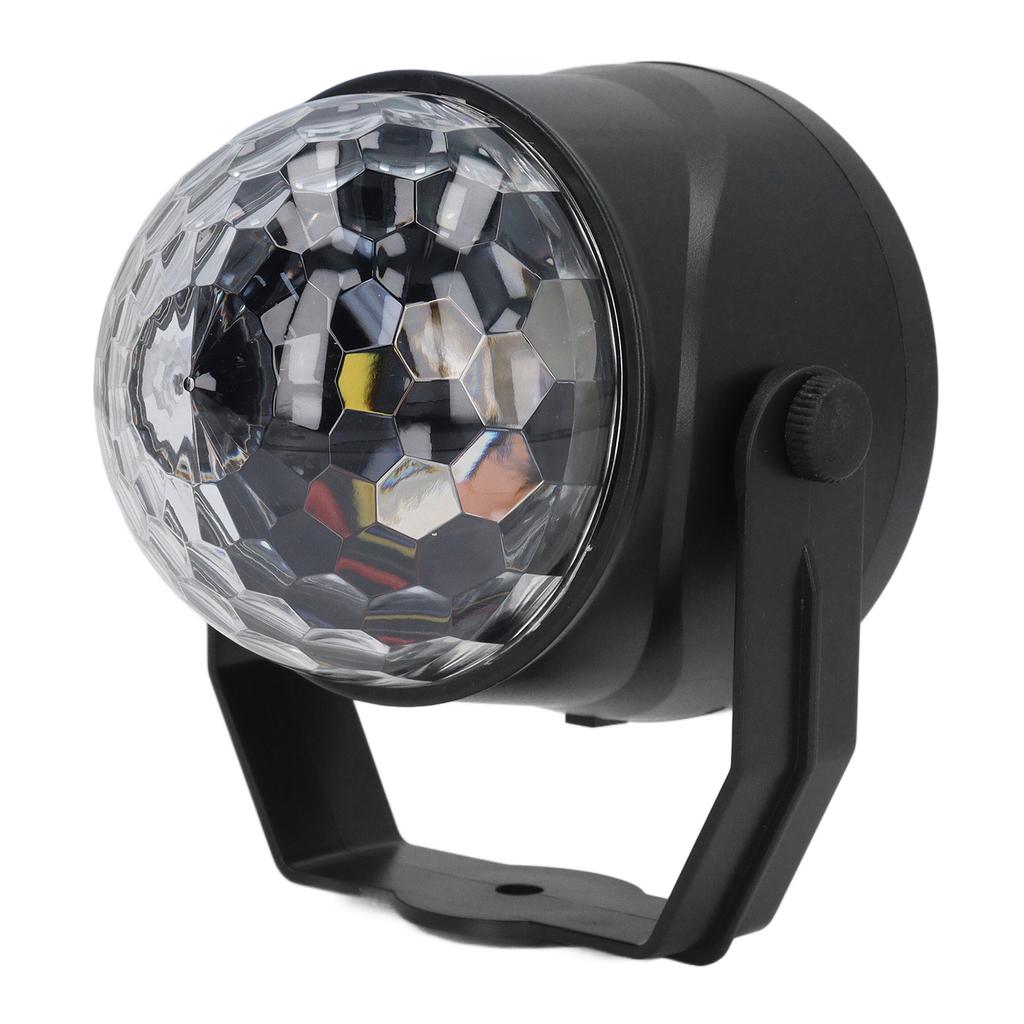 5V Colorful Rotating Stage Light USB 3 Music Activated Modes 7 Colors Voice Control Light Bulb for S